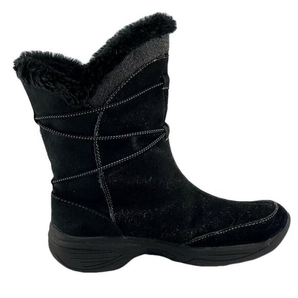 CROFT & BARROW Womens Waterproof Black Suede Winter Boots Size 7 - Picture 7 of 10